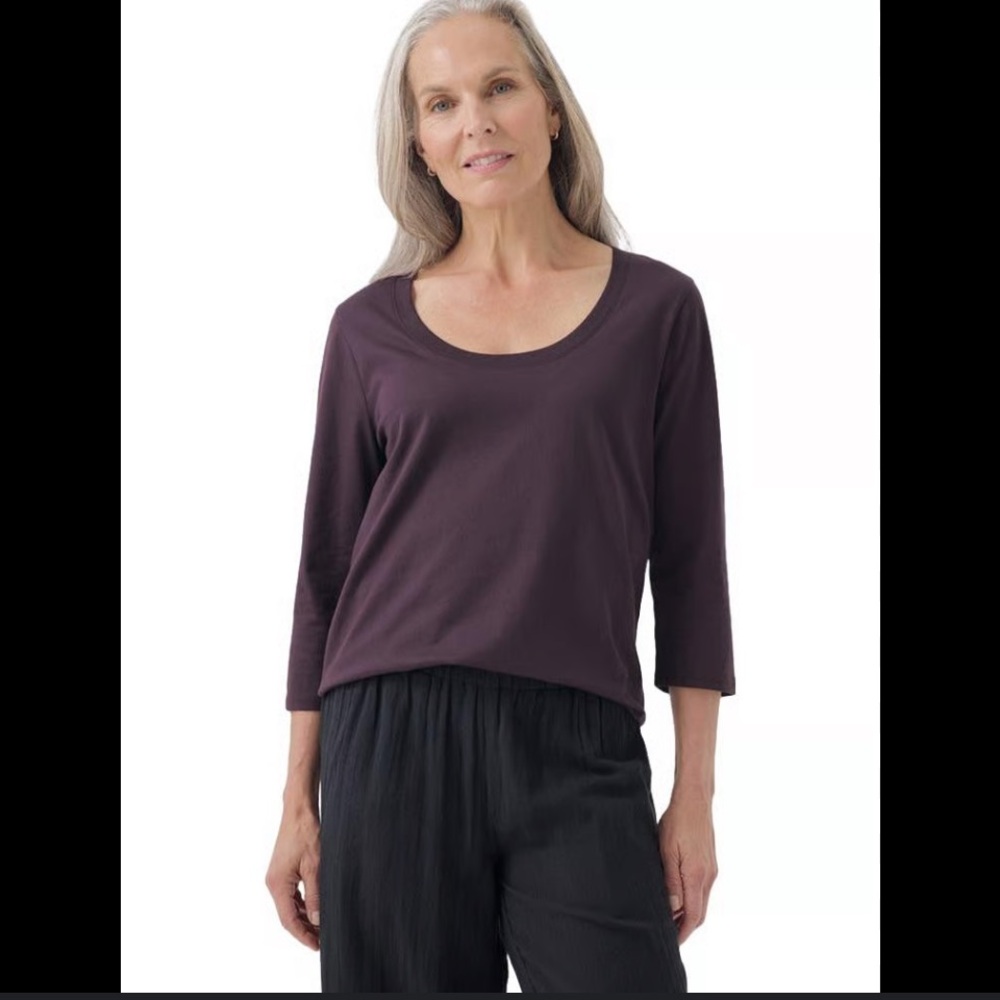50%offw❤️ Pact 100% organic cotton, 3/4 sleeve T-shirt 119
